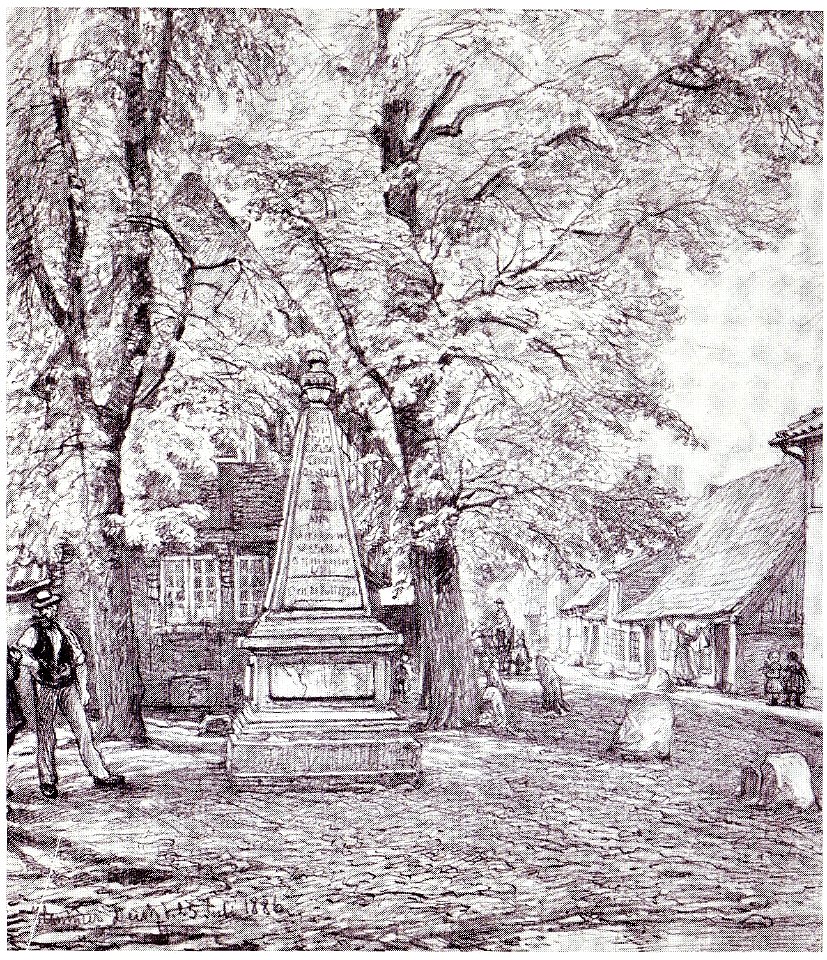 Flutdenkmal hammer deich riefesell 1886