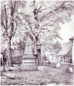 Flutdenkmal hammer deich riefesell 1886