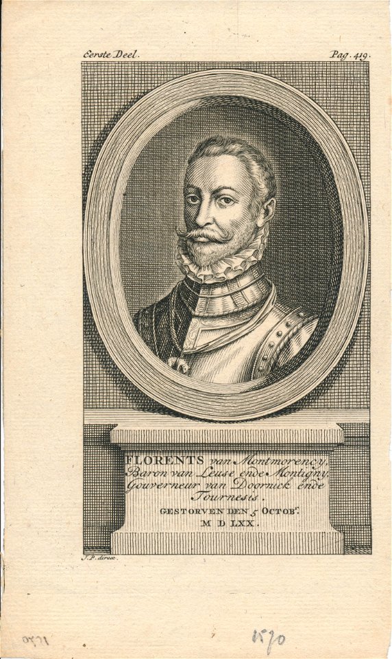 Floris van Montmorency 1528-1570, Erfgoedcentrum Rozet, 300 191 d 2 B-23