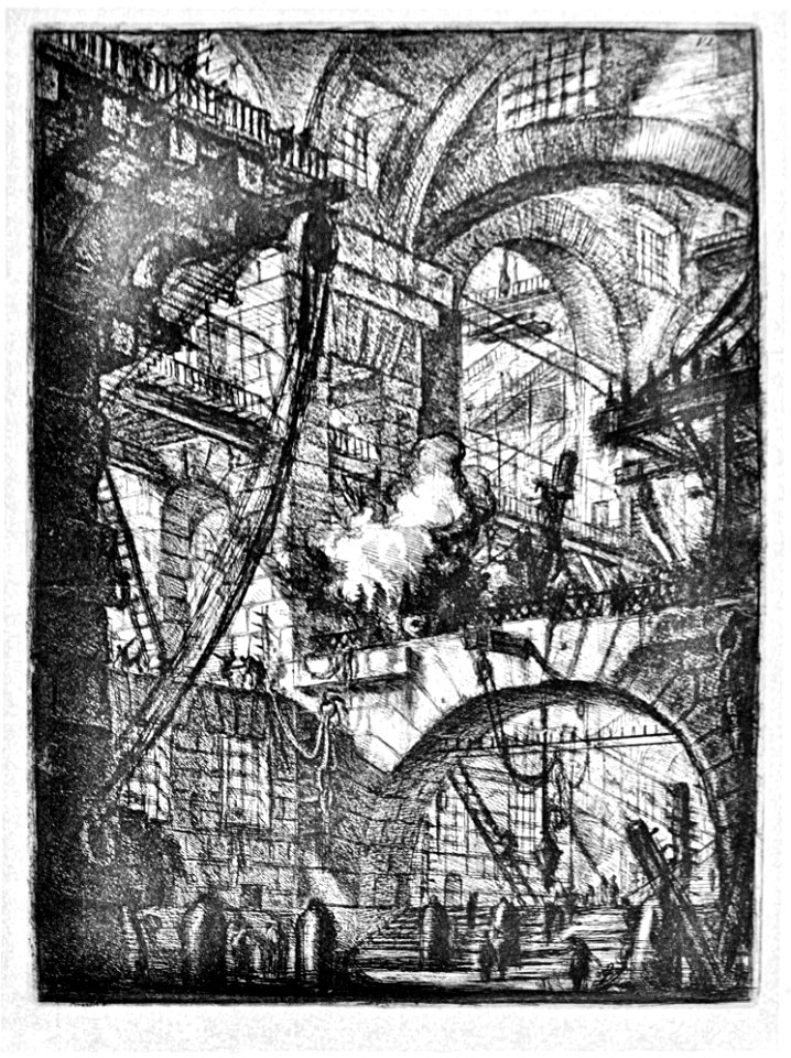 Focillon-Piranesi p0057-Les prisons, pl 6