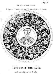 Flögel1862 22 Caricatur auf Herzog Alba