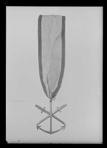 Flottans distinktionstecken, det s.k. Hoglandstecknet, lägre graden, Sverige 1789 - Livrustkammaren - 61343