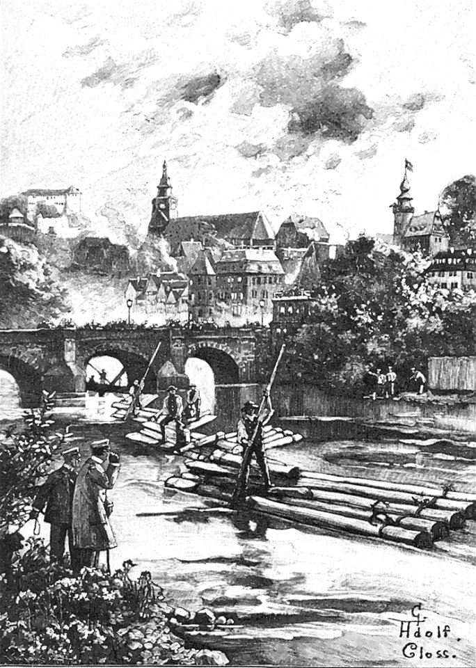 Flößerei Gustav Adolf Cloß 1899