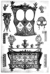 Focillon-Piranesi p0291-Chaise à porteur, Console,etc,Diverse maniere, pl 57