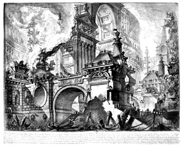 Focillon-Piranesi p0039-Vue imaginaire d'un port romain, Opere varie, pl 23