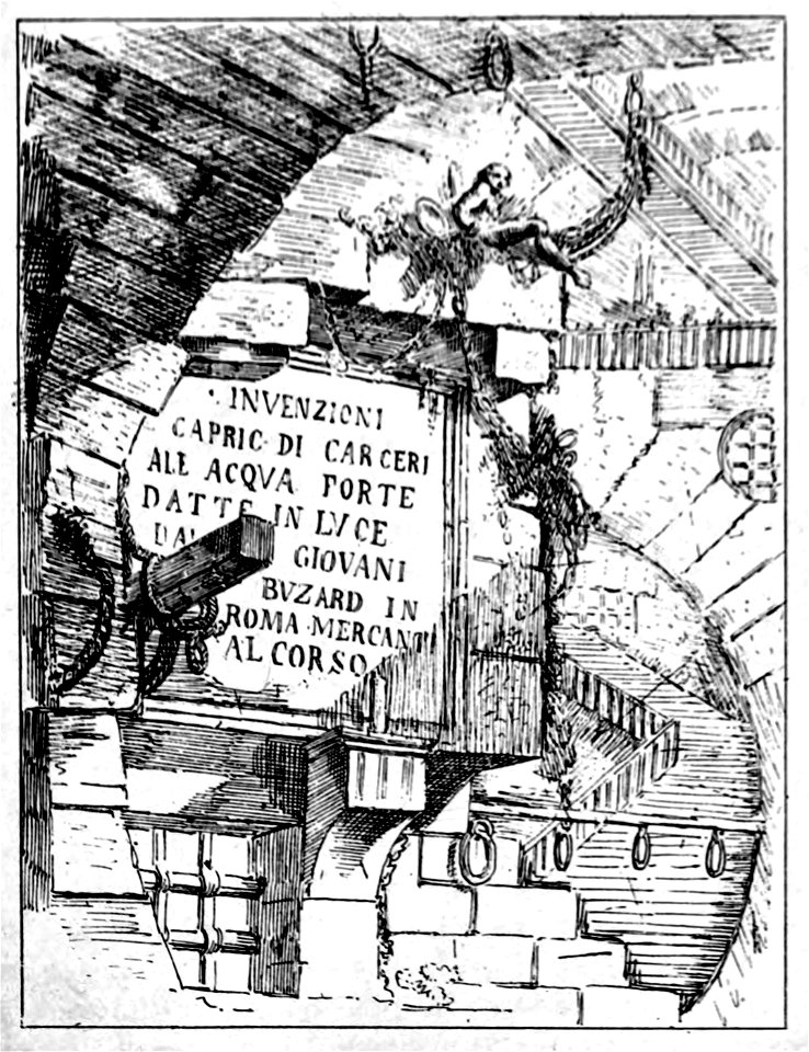 Focillon-Piranesi p0073-Frontispice de la première édition des prisons