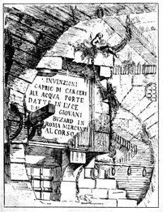 Focillon-Piranesi p0073-Frontispice de la première édition des prisons