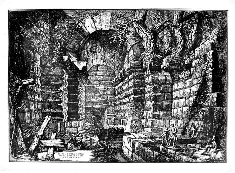 Focillon-Piranesi p0129-Emissario del Lago Albano pl 5