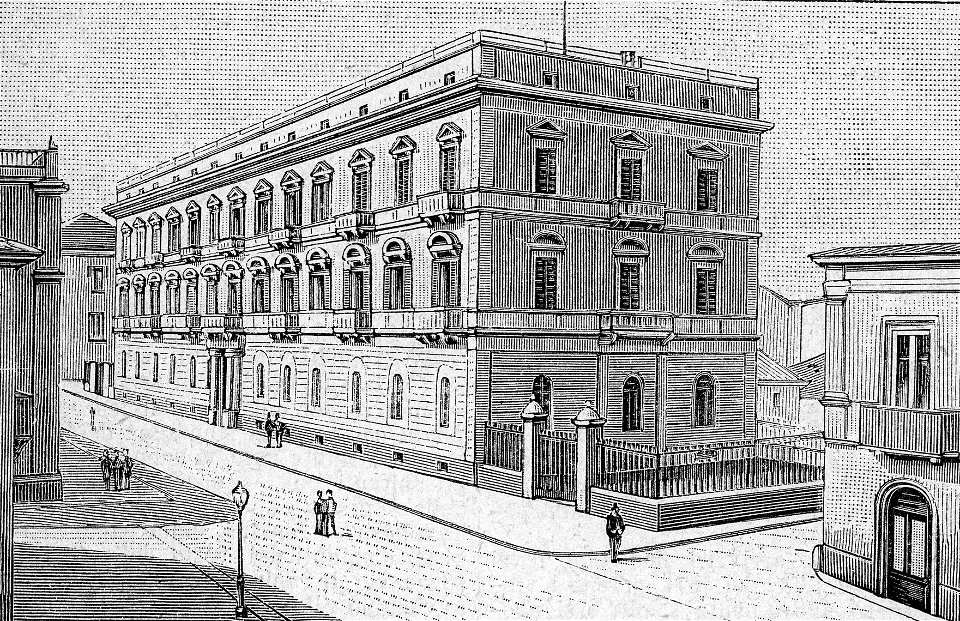 Foggia – Palazzo della Banca Nazionale (xilografia)