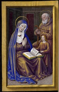 Fol. 222v - Marie enseignant Jésus