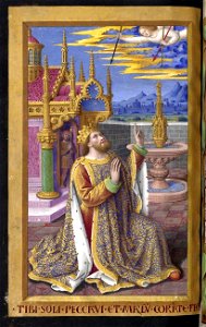 Fol. 91v - David en prières
