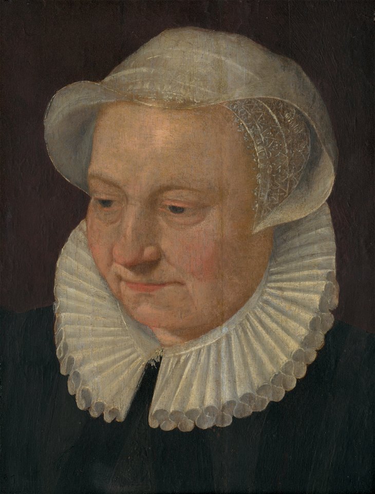 Flámsky maliar zo začiatku 17. storočia - Head of an Old Woman in a Bonnet - O 1086 - Slovak National Gallery