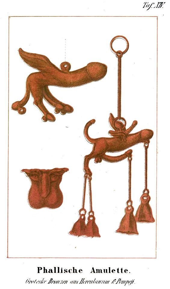 Flögel1862 14 Phallische Amulette