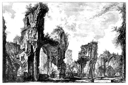 Focillon-Piranesi p0177-Grande salle des thermes de Caracalla, Vedute