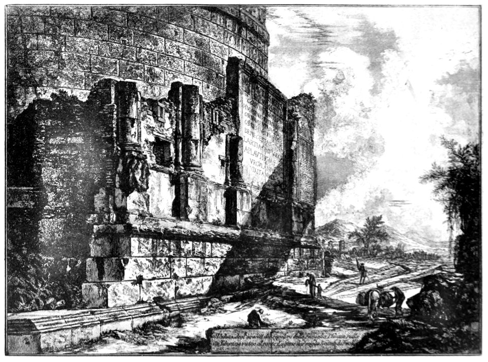 Focillon-Piranesi p0209-Le tombeau des Plautii, Vedute