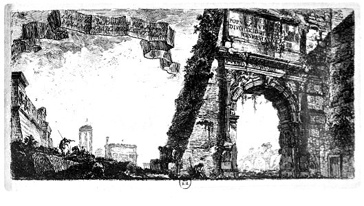 Focillon-Piranesi p0081-L'arc de Titus à Rome, Archi Trionfali, pl 6