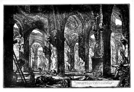 Focillon-Piranesi p0137-Ruines d'une piscine à Castel Gandolfo, Antichità d'albano, pl 22