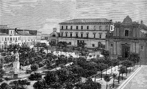 Foggia – Piazza Lanza (xilografia)