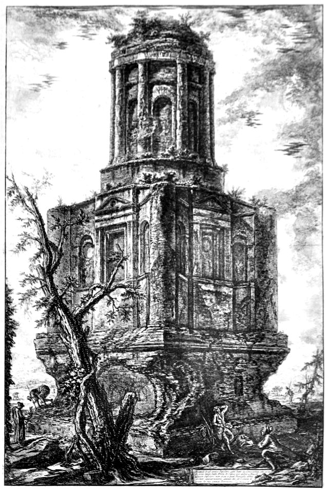 Focillon-Piranesi p0195-Vue du tombeau dit de Conocchia, Vedute