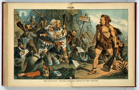 Foes in his path - the herculean task before our next president - Gillam. LCCN2011661822