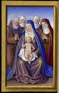 Fol. 218v - Christ adoré par sa famille