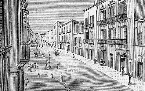 Foggia – Corso Vittorio Emanuele (xilografia)