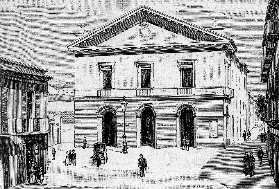 Foggia – Teatro Dauno (xilografia)