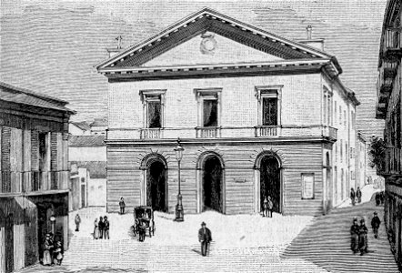 Foggia – Teatro Dauno (xilografia)