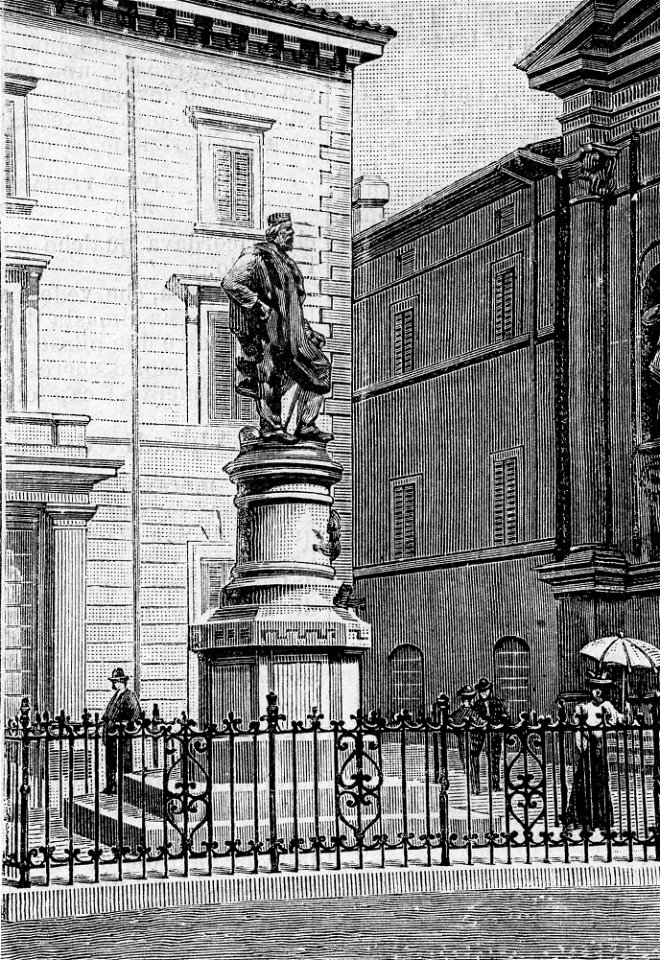 Foligno – Monumento a Giuseppe Garibaldi (xilografia)