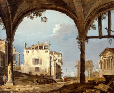 Follower of Canaletto - Portico with a Lantern - 1957.48 - Art Institute of Chicago