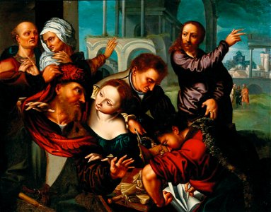 Follower of Jan Sanders van Hemessen - The Calling of Saint Matthew