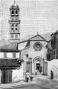 Foligno – Chiesa di Bovara (xilografia)