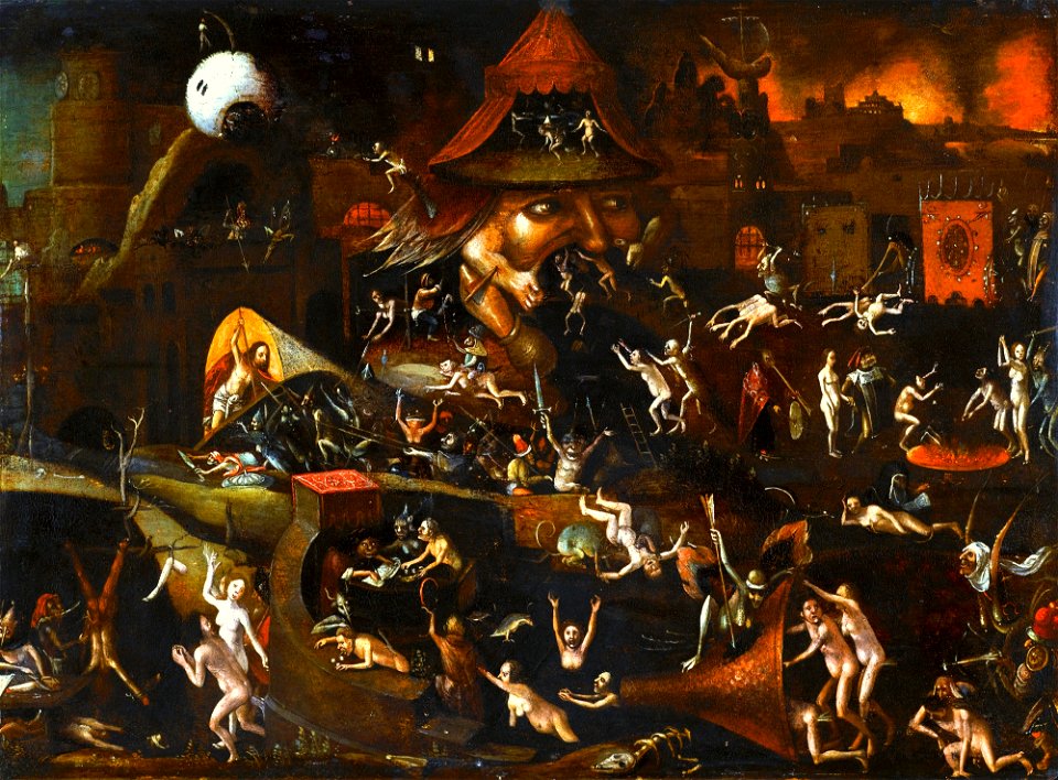 Follower of Jheronimus Bosch - The Harrowing of Hell