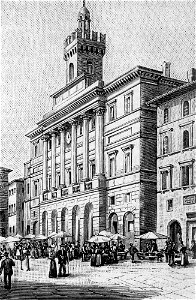 Foligno – Palazzo municipale (xilografia)