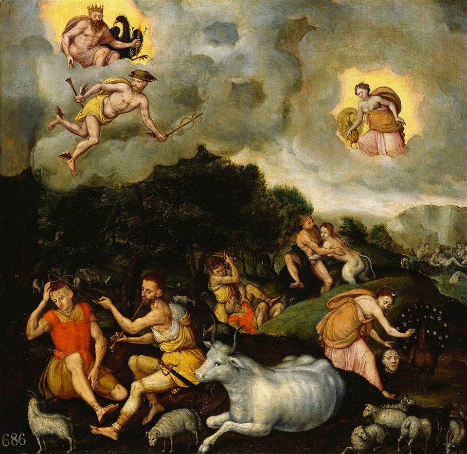 Follower of Lucas de Heere (1534-84) - The Story of Argus - RCIN 406049 - Royal Collection