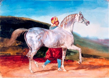 Follower of Théodore Géricault - Arabian Gray Led by an Arab, 1943.362