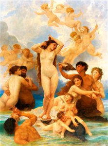 Follower of William-Adolphe Bouguereau - The Birth of Venus