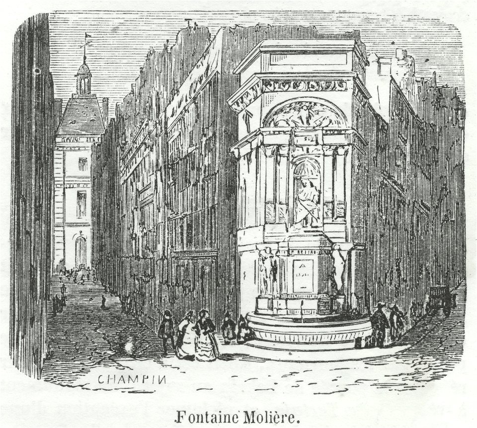Fontaine Molière, 1855
