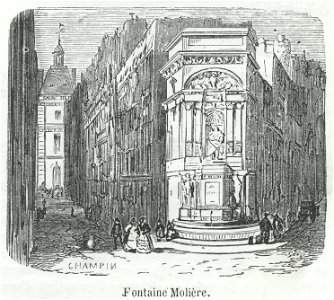 Fontaine Molière, 1855