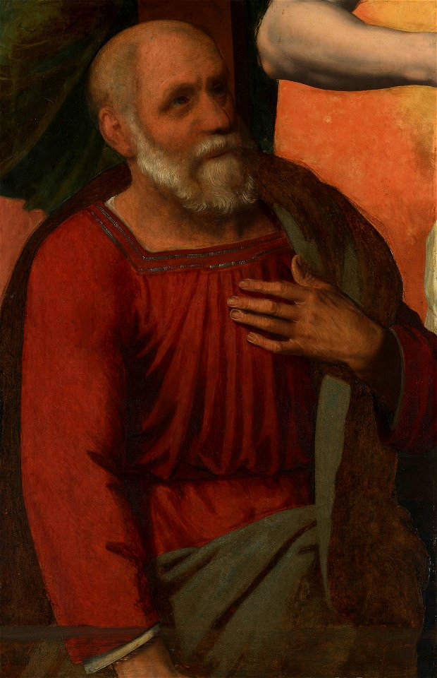 Follower of Anthonis Mor (1512-16-c. 1576) - St Peter (Fragment) - RCIN 402667 - Royal Collection