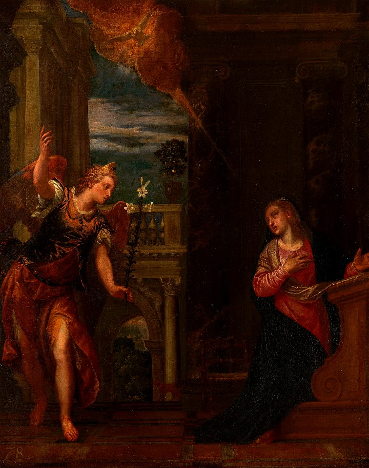 Follower of Paolo Veronese (1528-88) - The Annunciation - RCIN 402809 - Royal Collection