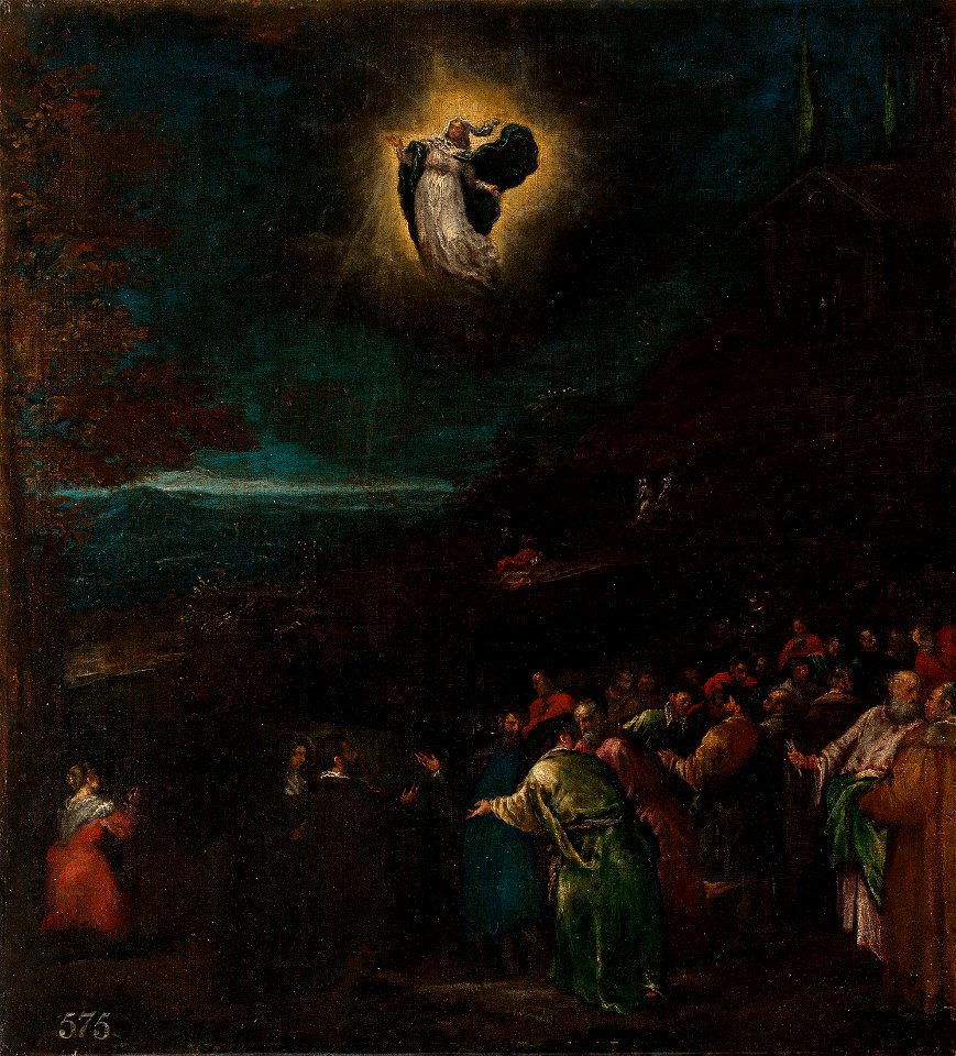 Follower of Jacopo Bassano (c. 1510-1592) - A Miraculous Appearance of a Female Saint - RCIN 402623 - Royal Collection