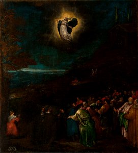 Follower of Jacopo Bassano (c. 1510-1592) - A Miraculous Appearance of a Female Saint - RCIN 402623 - Royal Collection