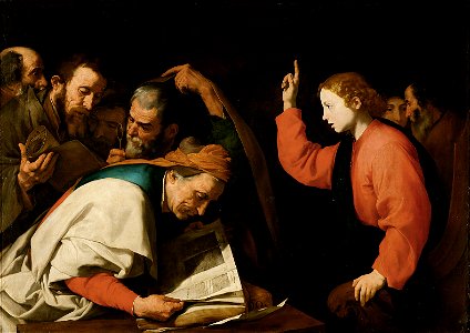 Follower of Ribera - Christ among the Doctors