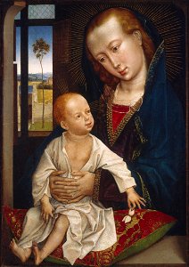 Follower of Rogier van der Weyden - Virgin and Child - 155-1971 - Saint Louis Art Museum. Free illustration for personal and commercial use.