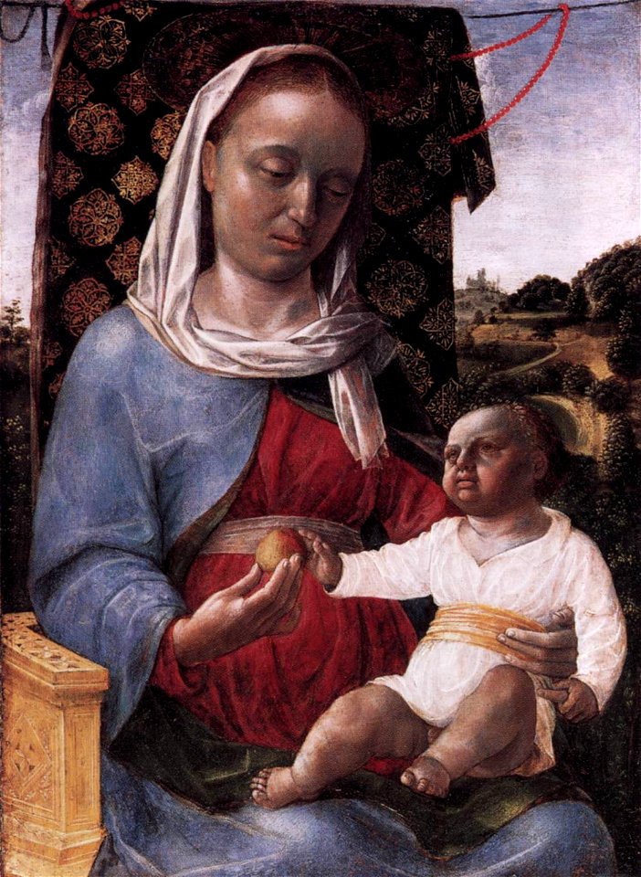 Vincenzo foppa, madonna col bambino, berlino