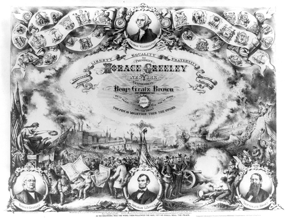 For president Horace Greeley of New York and for vice president Benjn. Gratz Brown of Missouri LCCN2003671797