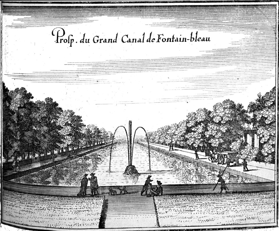 Fontainebleau 1655 grand canal Zeiller 13781
