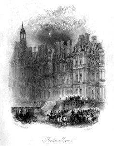 Fontainebleau engraving by William Miller after Turner R538