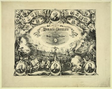 For President Horace Greeley of New York and for Vice President Benjn. Gratz. Brown ... - Henry Brueckner painted ; lith. by S(vobodin) Merinsky. LCCN2003690778